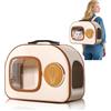 PETCUTE Zaino per Cani con Trolley,Zaino Trolley per Cani Gatti con Manico Telescopico e Base Rimovibile,Portatile Traspirante, Trasportino Gatto con Ruote,per Viaggi Lunghi Corti Fino 6 KG