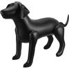 Kisangel Manichino in Piedi per Abbigliamento per Animali Domestici, Espositore Gonfiabile per Vestiti per Cuccioli di Cane, Negozio di Animali, Nero