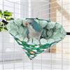 Yanmucy Nidi per gabbie impermeabili in peluche per uccelli, amaca invernale per uccelli, da appendere, calda cuccia per pappagalli, accogliente angolo per dormire e giocare (verde, S)