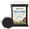AquaOne Ghiaia per acquario, 25 kg, colore nero, 2 - 3 mm, ghiaia per acquario, ghiaia di quarzo, grana arrotondata, ghiaia per acquario, decorazione Aquascaping