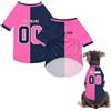 Generico Maglietta Sportiva Personalizzata per Tutti i Cani, Maglia Calcio Personalizzata con Logo, Nome e Numero per Animali Sportivi (Rosa)