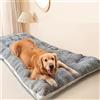 Jyswx Cuccia per cani extra grande - Materasso calmante lavabile per cani con fondo antiscivolo, morbido, comodo cuscino per cani di taglia grande, grigio, 90 x 45 x 5 cm