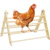 Generico Posatoio Per Galline Per Pollai | Barra Di Appollaiamento Per Pollaio | Supporto Portatile in Legno Compatto per Grandi Uccelli, Habitat da Cortile per Galline Ovaiole, Pulcini e Cura del Pollame