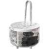 Kbnuetyg Fontana ad acqua per animali - Distributore automatico trasparente 1L USB senza fili, abbeveratoio silenzioso per gatti e cani | Fontana idratante facile da pulire per uso domestico