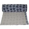 Vetbed Profleece Profleece Non Slip Vet Bedding Originale 100 x 75 cm Tappeto per Cani e Gatti Incontinenti, Anziani, Malati Termoisolante, Filtra i Liquidi, Mantiene il Pelo Asciutto. (Grigio Chiaro Zampe Nere)