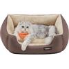Feandrea Cuccia Cane Interno, Tappeto Rimovibile e Reversibile | Cuccia per Cani e Animale Domestico, Bordi Rialzati, Fondo Antiscivolo, S, 60 x 50 x 20 cm, PGW001Z