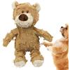 Generic Orsacchiotto cigolante per cani: peluche da masticare per animali | Giocattolo da masticare comodo e sicuro per cani, gatti e piccoli animali | Attraente giocattolo per animali domestici