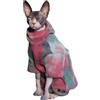 DUOMASUMI Sphynx - Vestiti per gatti senza peli, abbigliamento Devon Rex, per autunno e inverno, foderato in pile, caldo giacca per gatti di piccola taglia (L)