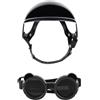 Tmboryuu Moda Pet Ridings Casco Antiurto Occhiali Protettivi per Cane Gatti All'aperto Avventura e Viaggi Essenziale Pet Casco Occhiali