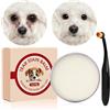 Hemousy Tear Stain Remover for Dogs, 30g Natural Tear Stain Balm with Brush, Dog Eye Stains Remover for Puppy Pet Daily Care Grooming