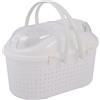 Iris Ohyama, Cestino per gatti, Scatola, Sacchetto, Supporto in plastica (PP) per gatti, cani, 45 x P29 x H28,5 cm, MPC-450, Bianco