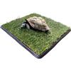 PetZolla Kit XL Tartarughe PetZolla 100x90 cm - Terrario Tartarughe terra in Vera Erba Naturale con Vassoio Riutilizzabile - Casetta per tartarughe di terra Naturale - Dura fino a 5 mesi