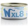 Generico Natural Code Umido Gatto Adult gusto TONNO E OLIVE, Numero XL08, alimento completo in SFILACCETTI per gatti adulti di tutte le taglie, altamente digeribile | 12 scatolette da 170 grammi l'una.