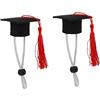 WOONEKY 2pezzi Cappello Per Cani Graduazione Costume Per Animali Domestici Accessori Per Feste e Fotografie Taglia e Confortevole Per Eventi Festivi e Celebrazioni