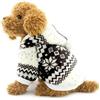 Ranphy, maglione per cani di piccola taglia per animali domestici, cappotto invernale con fiocco di neve in pile con cappuccio per cucciolo di cane