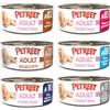 Generico PETREET MIX 12 scatolette per gatti adulti - 2 lattine da 70g per tipo: A02 / A03 / A23 / A10 / A11 / A08