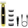 Fyearfly Tagliacapelli Elettrico Senza Fili da Uomo con Regolabarba, Tagliacapelli Elettrico 110V 220V con 4 Pettini Limite, Tagliacapelli Elettrico con Ricarica USB da 700mAh