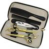 JIESENYU Set di forbici professionali da parrucchiere, per tagliare e sfoltire i capelli, con custodia per pettine, per barbieri, saloni di bellezza, uso domestico (set da 1)