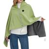 Genérico Scialle Termiche - Coperta riscaldante elettrica, comfort invernale, coperta portatile accogliente con controllo della temperatura ricaricabile, poncho per indumenti tessili termici sicuri
