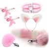 ANGKKY Plug Anale, Set da 6 Pezzi con Coda di Volpe, Plug Anale, Giocattoli anali in Metallo, Sex Toys per Donne, Uomini, Principianti, Adulti, Coppie