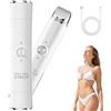 HYPYXUS Novae Rasoio elettrico di bellezza, Terrimmer bikini 2 in 1 per le donne, rasoio a doppia testa a cordone per peli pubici, facciali e per il corpo, Impossibile bagnato e asciutto (White)
