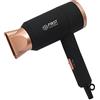 TZS First Austria Asciugacapelli TZS First Austria, 1800 W, asciugacapelli da viaggio, pieghevole, styling delicato, funzione ionica, distribuzione uniforme del calore, 2 livelli di riscaldamento, nero-rosa