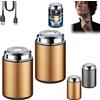 KXDEFE Sopamis Mini Electric Shaver, Sopami Shaver, Sopami Shaver, Sopami Trimmer, Mini Shavers For Men, Waterproof Minis Portable Electric Shavers, Portable Travel Razors (2PCS-Gold)