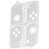 Cymwer Protective Game Card Storage Box for Switch 2 4, Game Slots Game Organizer Transparent PC Game Storage Case for accessori Switch