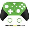 AARONMEI Kit di riparazione per guscio sostitutivo compatibile con Xbox One Elite Series 2 Elite 2 Core 1797W, inclusi anelli decorativi per joystick (verde)
