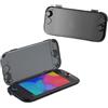 Zhixteu Custodia da Trasporto per Switch 2, Guscio Protettivo Rigido, Borsa Portaoggetti Portatile, Custodia da Viaggio Leggera Accessori per Videogiochi (Nero trasparente)