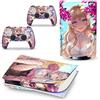 GALSOR Protettivo Pelle Decalcomanie Anime Console Per PS5 Disk Edition 2 Controller Pellicola Vinile Avvolge, Durevole, Resistente Graffi 14235 Senza Bolle E Senza Residui