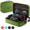 COOWPS Switch 2 Custodia per Nintendo Switch 2 (2025), custodia rigida portatile da viaggio con protezione completa, con 20 slot per schede di gioco, borsa da trasporto antipolvere per Switch 2