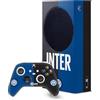 Head Case Designs Licenza Ufficiale Inter Milan Inter Milan Logo Distintivo Pacchetto Console Da Gioco Wrap E Pelle Per Controller Compatibile con Xbox Series S Console & Controller Bundle