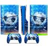 ASBVRJF Pelle Della Console Per PS5 Slim Skin Disc Edition Console E Controller Vinyl Cover Skins Wraps Resistente Ai Graffi Compatibile No Shrinkage Forte Adesione 53851 Pelli Avvolge Regalo