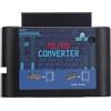 Vvikizy Convertitore di Schede di Gioco da MS a MD, Convertitore di Videocassette Compatibile con più Piattaforme con Facile Plug and Play, per unità 5 3 2 Mega (Nera)