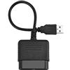 ANGGREK Adattatore da Controller a USB per e PC con Doppia Vibrazione Plug & Play Supporta Modalità Analogica/Digitale