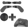 Dakexiong Pagaie 6 in 1 per controller Xbox One Elite 1 in metallo per controller One-Elite Series 2 Paddles con 2 D-Pad per controller Xbox-Elite Series 2 Core (nero)
