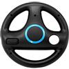 bobeini Volante 3 Colori in ABS per Console Wii Kart Racing Games Telecomando Nero