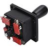 Generic Kit Fai da Te per Giochi con Codificatore USB Delay con Accessori per Joystick Durevoli, Facili da Usare per gli Amanti dei Giochi (BLACK)