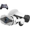 BHJAYIGS Occhiali VR, Visore Realtà Virtuale 3D, VR Visore Cuffie, Glasses 3D con Lenti HD Anti Luce Blu, Compatibili con Smartphone iPhone Android da 4,7-7,2 Pollici, Regalo di Natale, Regalo(C)