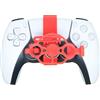 Generico Mini 3D stampa volante per PS5 e PS5 slim gioco controller accessori ausiliari di sostituzione (Rosso)