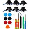 SOSS GAMING Kit di ricambio per joystick per tutti i controller Nintendo Switch e Switch Lite, 6 pezzi, per riparare e riparare il tuo joystick analogico con tutti gli strumenti necessari inclusi