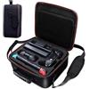 Generic Custodia per interruttore per Nintendo Switch/Switch OLED con 21 slot per carte da gioco, borsa da viaggio portatile custodia protettiva rigida per console Pro controller e accessori, Grigio, Custodia
