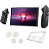 Generico Custodia protettiva rigida per il monitor della console per Legion Go con copertura del bilanciere in silicone, accessori per la custodia del guscio protettivo del monitor per Legion Go (Trasparente)