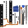 iParto Guida di ricambio destra e sinistra con Flex(include 17 viti) Parti di riparazione per Nintendo Switch Console Slider Rail Bar Kit di ricambio per staffa interruttore NS Rebuild Track
