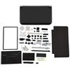 YUUGAA Custodia, Copertura Completa della Custodia, Parti di Riparazione del Guscio, Kit Completo di Sostituzione della correzione per 3DS XL(Nero)