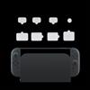 Generico 8-piece Spina della polvere adatto per Switch 2 Console di gioco Spina della polvere Set USB Silicone antipolvere Coperchio di protezione Accessori del gioco (Clear)
