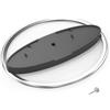 Generico Supporto verticale console per PS5/PS5 Slim/Pro, supporto di base stabile da tavolo per console Supporto di base per PlayStation 5 Accessori (Argento)