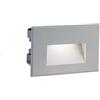 Sovil Lampada Segna Passo Rettangolare da Incasso a Parete a LED 3W 4000K Sovil Alluminio