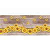 PELLECCHIA COLORI Tappeto Cucina Antiscivolo Lavabile in Vinile | Made in Italy | Passatoia Antimacchia in PVC Interni e Esterni Stampa Digitale Girasole in legno |Tappeti Runner Lungo in Gomma (52 x 300 cm)